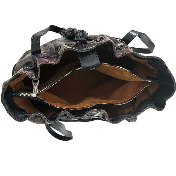 Patricia Nash Peruvian Paint Drawstring Whitney Tote EUC Clean - Picture 9 of 12